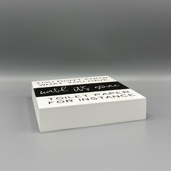 FUNNY Wall Table Decor Toilet Paper Hanging Sign - Picture 5 of 5